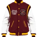 Shaw University Maroon Varsity Jacket