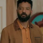 Shrill Amadi Suede Leather Jacket