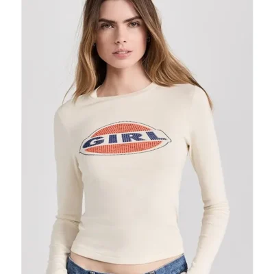 Shrinking Gaby White Girl Shirt