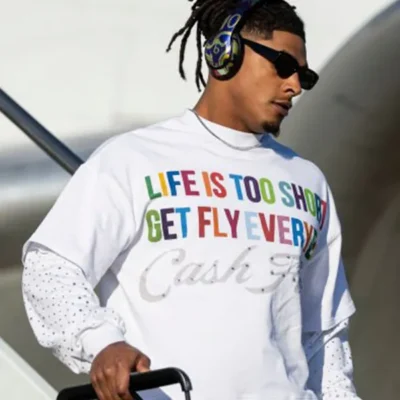 Super Bowl LIX 2025 Isiah Pacheco White Printed T-Shirt