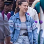 The Electric State Michelle Stripe Denim Jacket