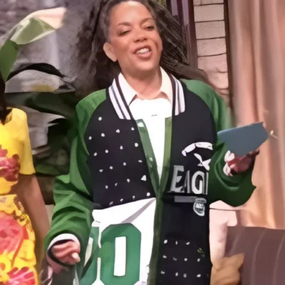 Sunny Hostin Eagles Embellished Jacket