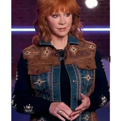 The Voice 2024 Reba McEntire Embroidered Jacket