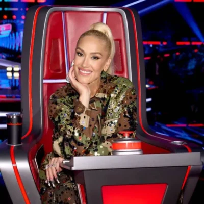 The Voice Gwen Stefani Embellished Camo Jacket