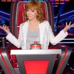 The Voice S026 Reba McEntire White Embellished Blazer