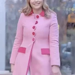 The Today Show 2025 Jenna Bush Hager Pink Scallop Coat