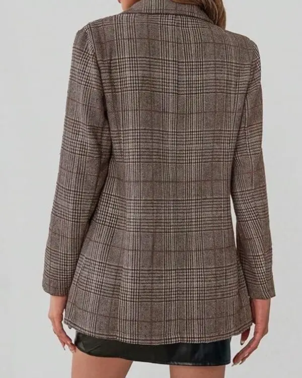 The Wish Swap 2025 Emily Tennant Grey Plaid Blazer