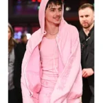 Timothee Chalamet Berlin Film Festival Pink Hoodie