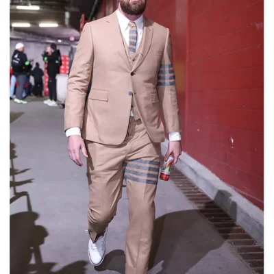 Travis Kelce AFC Championship Suit
