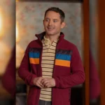 Yellowjackets S3 Elijah Wood Striped Jacket
