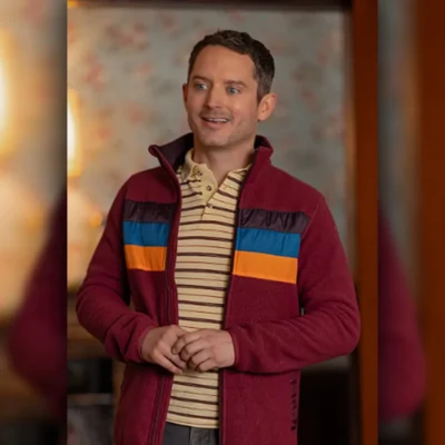 Yellowjackets S3 Elijah Wood Striped Jacket