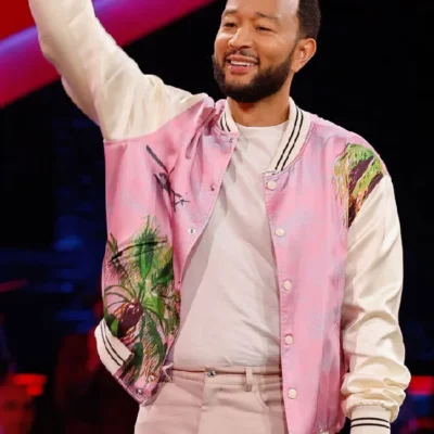 John Legend The Voice S25 Pink Jacket