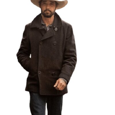 Ryan Bingham Black Peacoat