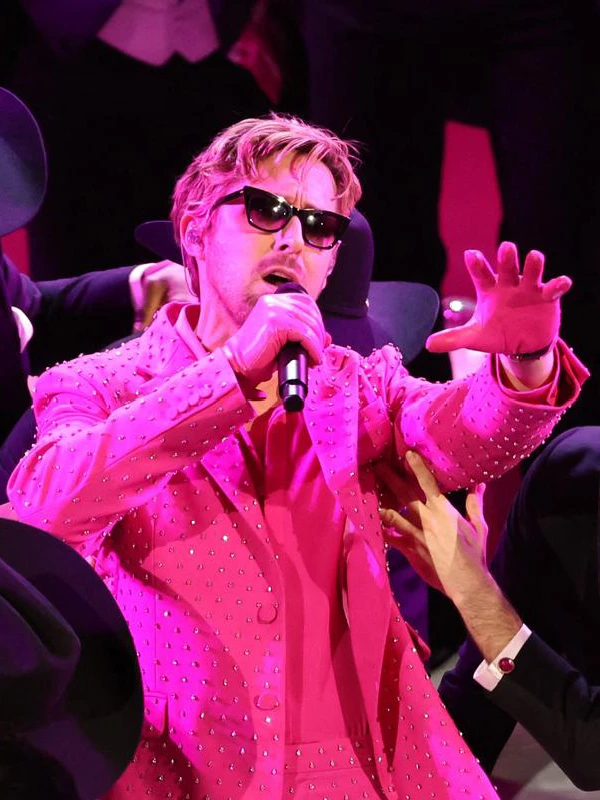 Ryan Gosling 2024 Oscars Pink Suit - Image 2