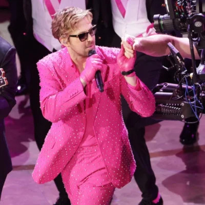 Ryan Gosling 2024 Oscars Pink Suit