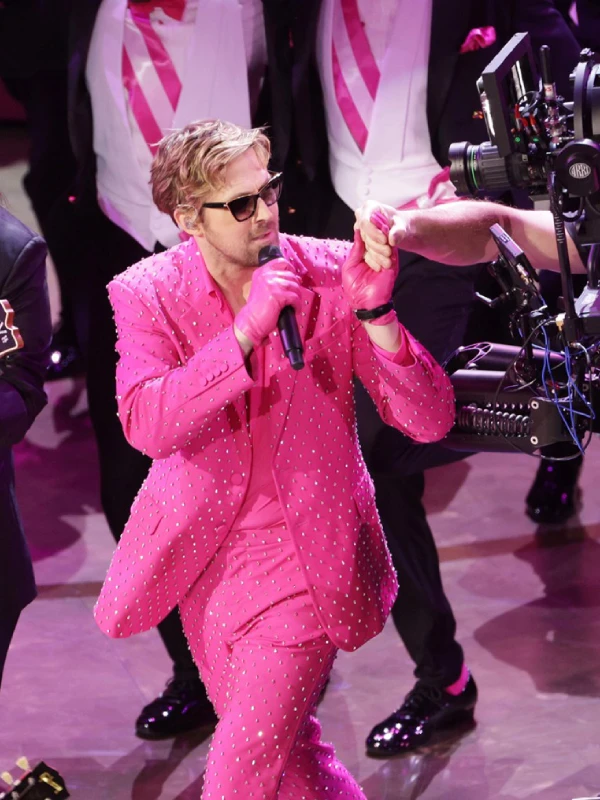 Ryan Gosling 2024 Oscars Pink Suit