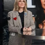 E! News Keltie Knight Check Patch Blazer