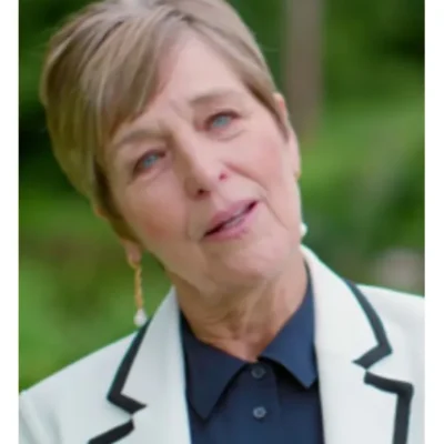 Great Celebrity Bake Off S08 White & Black Trim Blazer