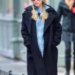 NYC Jennifer Lawrence Black Coat