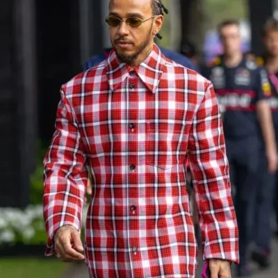 Lewis Hamilton 2025 Formula 1 Australian Grand Prix Checkered Shirt