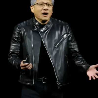 Nvidia CEO Jensen Huang Leather Jacket