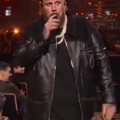 SNL 50 The Homecoming Concert Jelly Roll Leather Jacket