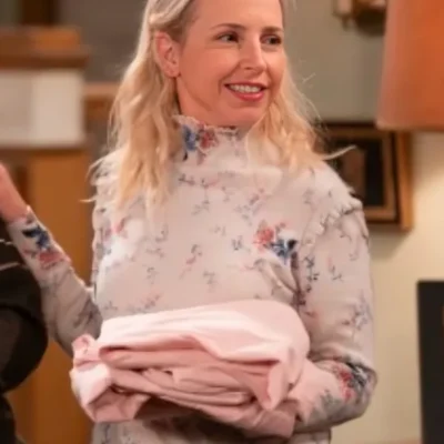 The Conners Lecy Goranson Floral Turtleneck Top