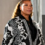The Equalizer S05 Queen Latifah Black Printed Bomber Jacket