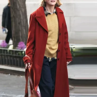 The Friend 2024 Iris Red Coat
