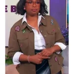 The Jennifer Hudson Show Jennifer Hudson Brown Patch Jacket