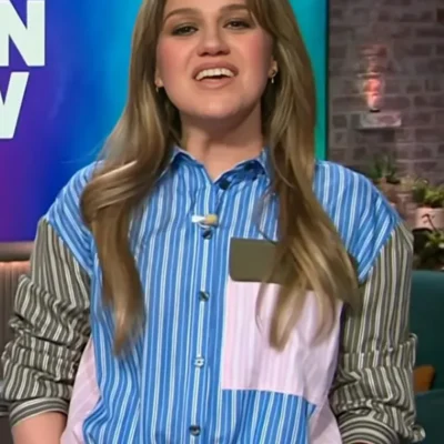 The Kelly Clarkson Show Kelly Mixed Stripe Shirt