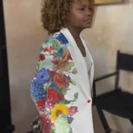 The View 2025 Karine Pierre White Floral Blazer