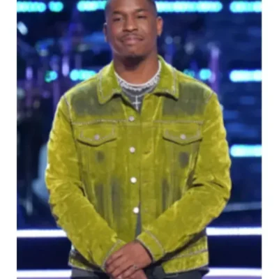 The Voice S27 Antonio Ramsey Green Studded Denim Jacket