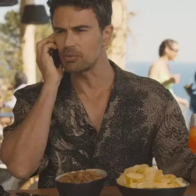 The White Lotus Cameron Babcock tree print shirt