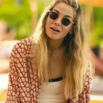 The White Lotus Jaclyn Lemon Red Printed Shirt