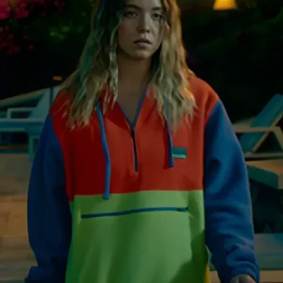 The White Lotus S03 Sydney Sweeney Color-Block Hoodie