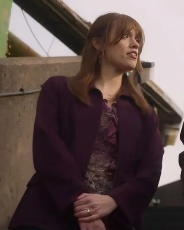 Toxic Town Aimee Lou Wood Purple Jacket
