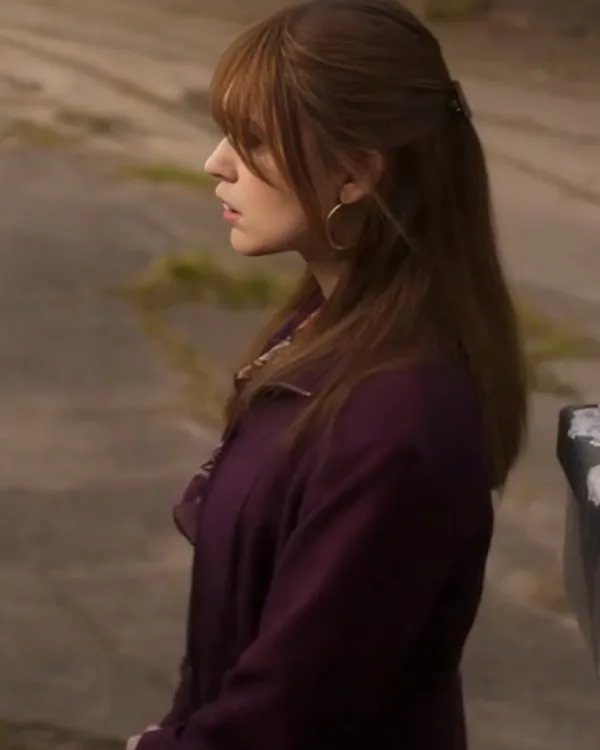 Toxic Town Aimee Lou Wood Purple Jacket