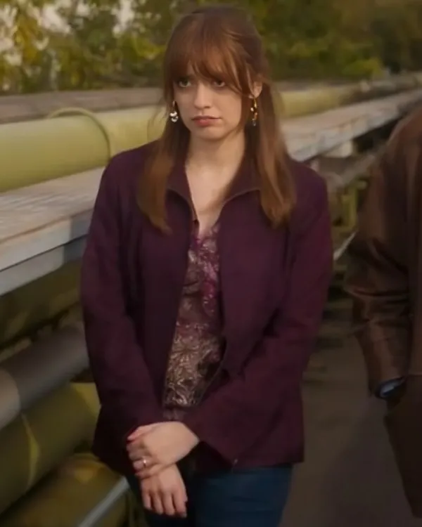 Toxic Town Aimee Lou Wood Purple Jacket