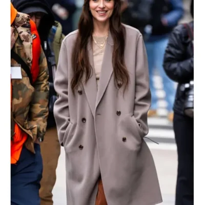 Verity 2025 Dakota Johnson Gray Coat