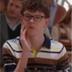 9-1-1 S08 Gavin McHugh Multicolor Striped Polo Shirt