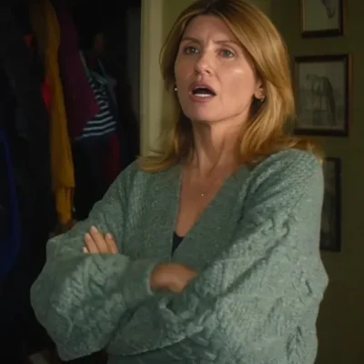 Bad Sisters S02 Sharon Horgan Green Cardigan