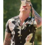 Battle Camp S01 Taylor Lewan Floral Black Shirt