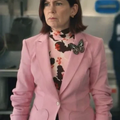 Elsbeth 2024 Carrie Preston Pink Heart Blazer
