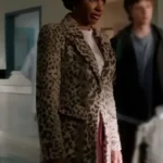 Found S02 Shanola Hampton Leopard Print Coat