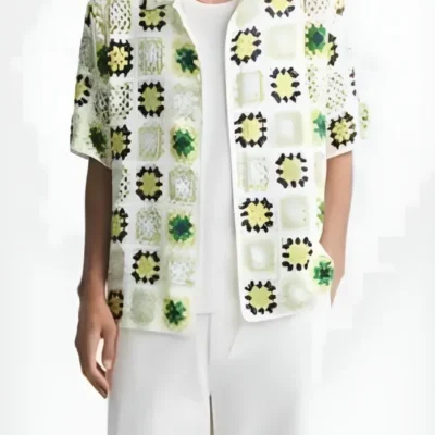 Great British Bake Off S015 Green Crochet Shirt