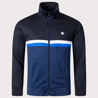 I Jack Wright S01 John Simm Blue Striped Track Jacket