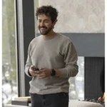 Mountainhead 2025 Ramy Youssef Gray Sweatshirt