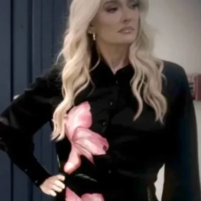 The Real Housewives of Beverly Hills S14 Erika Jayne Girardi Floral Shirt