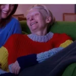 The Room Next Door Tilda Swinton Colorblock Sweater